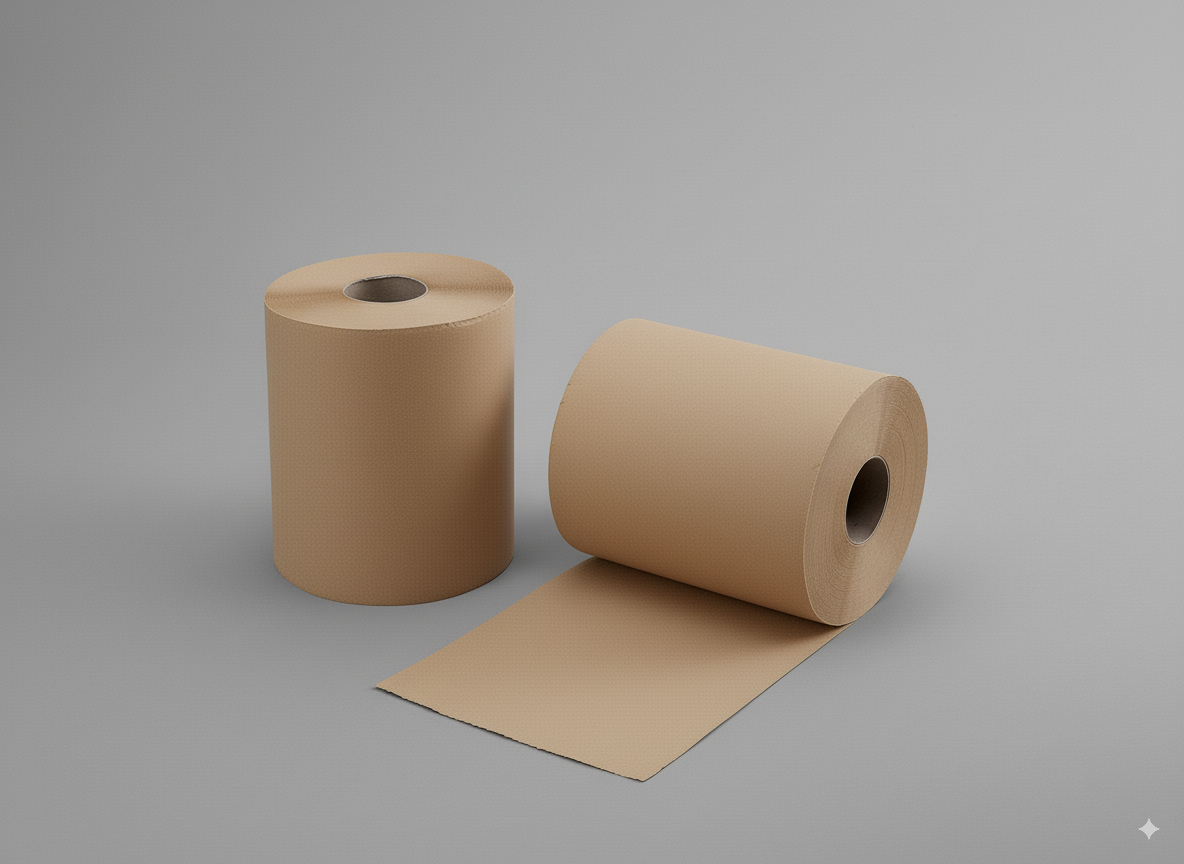 Udder Wipes Clean Udder Cleaning brown recycling nature 780 Sheets With Core Size 20 X 25 Cm 2 Rolls