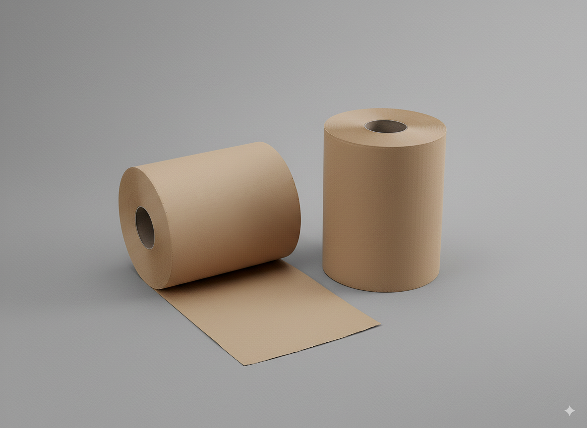 Udder Wipes Paper Clean Udder Cleaning brown recycling nature 915 Sheets With Core Size 24 X 23 Cm 2 Rolls